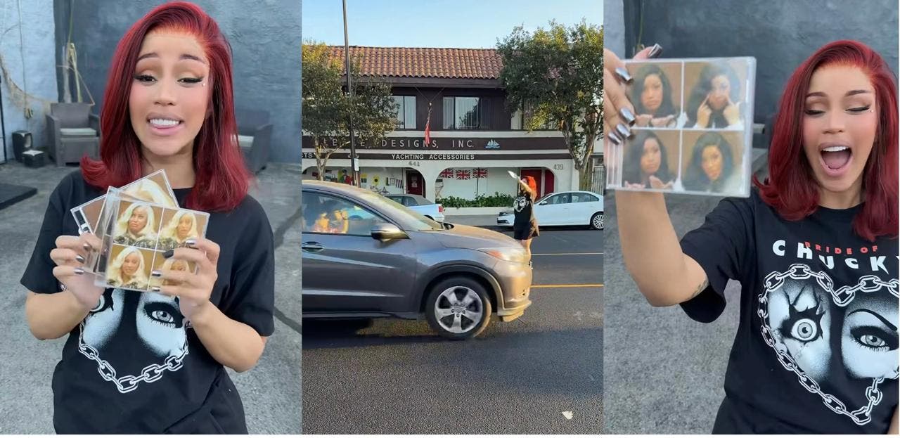¡En la calle! Cardi B vende CD limitados inspirados en su juicio viral
