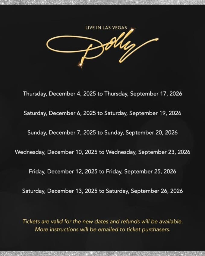 Dolly Parton pospone sus conciertos en Las Vegas