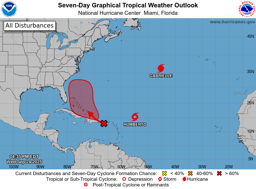 Se forma la tormenta tropical Humberto, octava de la temporada