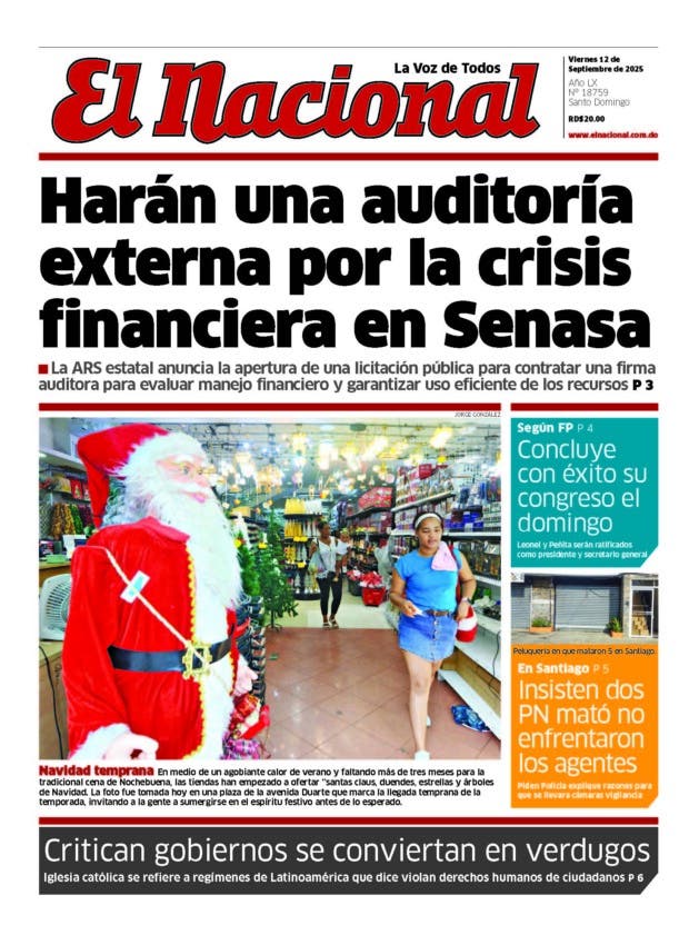 Impreso viernes 12 de septiembre 2025