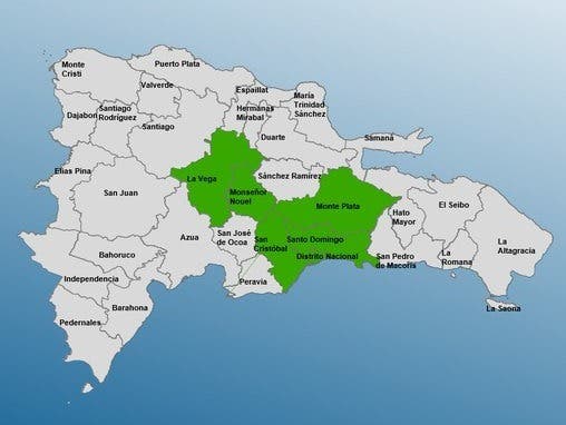 COE reduce alerta verde  para 4 provincias tras daños por vaguada en RD