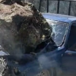 Hombre sobrevive de milagro tras caída de roca en carretera La Vega–Jarabacoa