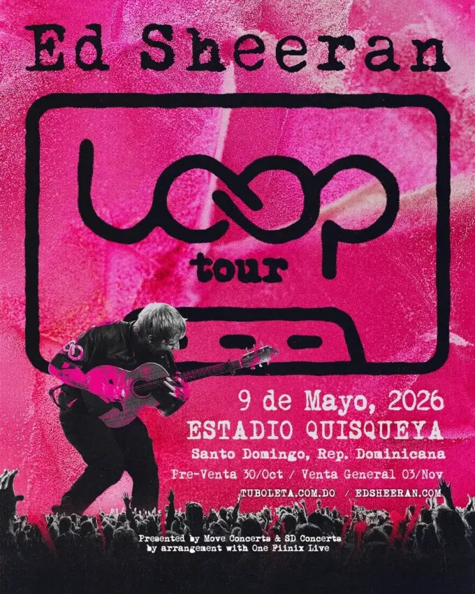 Ed Sheeran se presentará por primera vez en República Dominicana