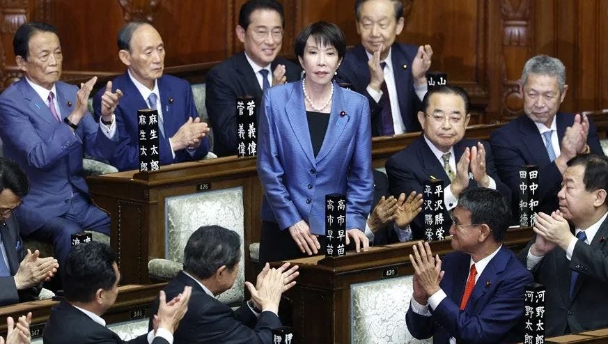 Sanae Takaichi hace historia como primera ministra de Japón