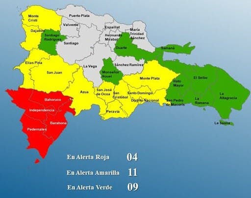 Melissa se aleja pero mantiene alertas y fuertes lluvias en República Dominicana