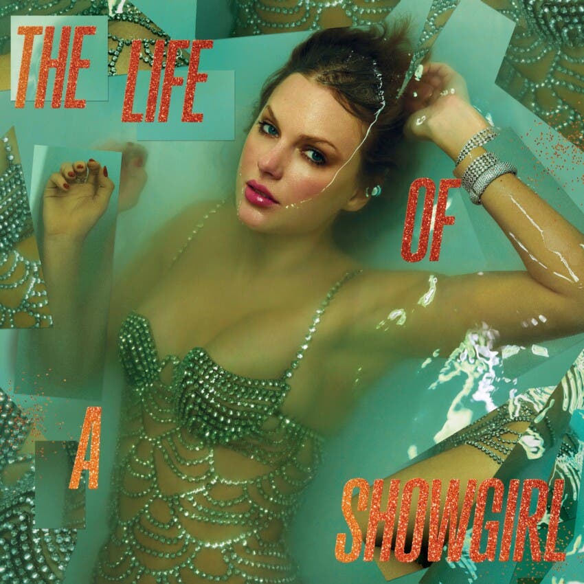 Esta imagen de portada del álbum, publicada por Republic Records, muestra "The Life of a Showgirl" de Taylor Swift. (Republic Records vía AP)