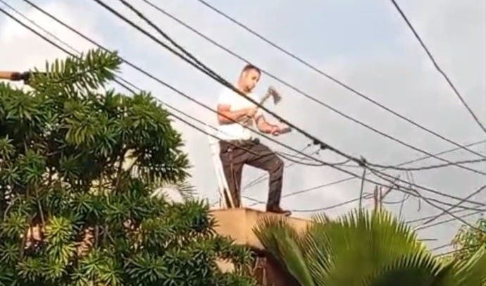 Edeeste somete a la justicia a ciudadano que dañó red eléctrica con machete en Higüey