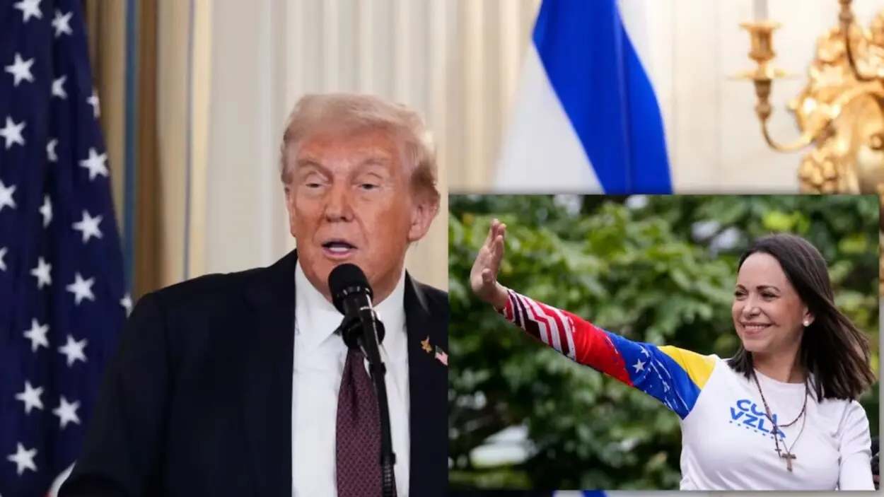 María Corina Machado dedica el Premio Nobel de la Paz 2025 a Trump por su apoyo a la oposición venezolana