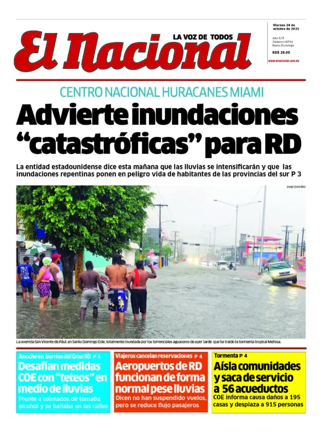 Impreso viernes 24 de octubre 2025