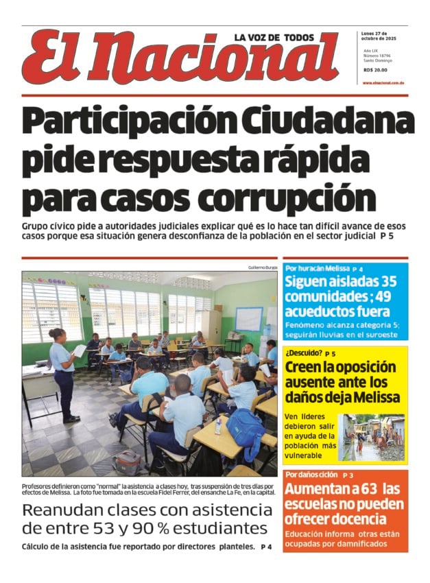 Impreso lunes 27 de octubre 2025