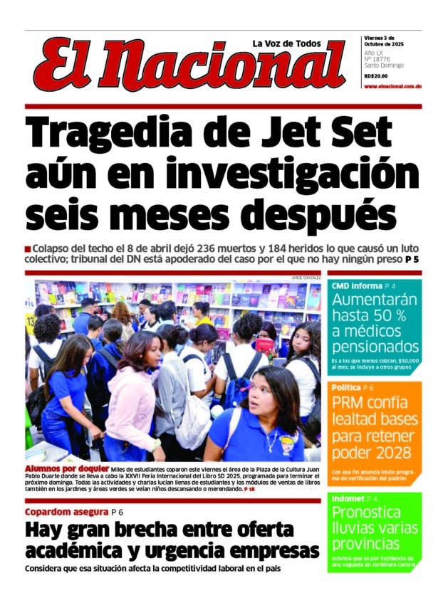 Impreso viernes 03 de octubre 2025
