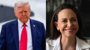 Trump dice no saber quién es María Corina Machado, pese a que fue muy generosa con él