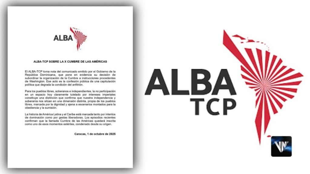 Comunicado del ALBA publicado en X sobre Cumbre de las Américas