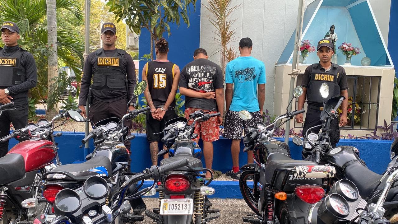 Capturan banda de asaltantes que comercializaba motos robadas a cambio de dinero y drogas en San Juan