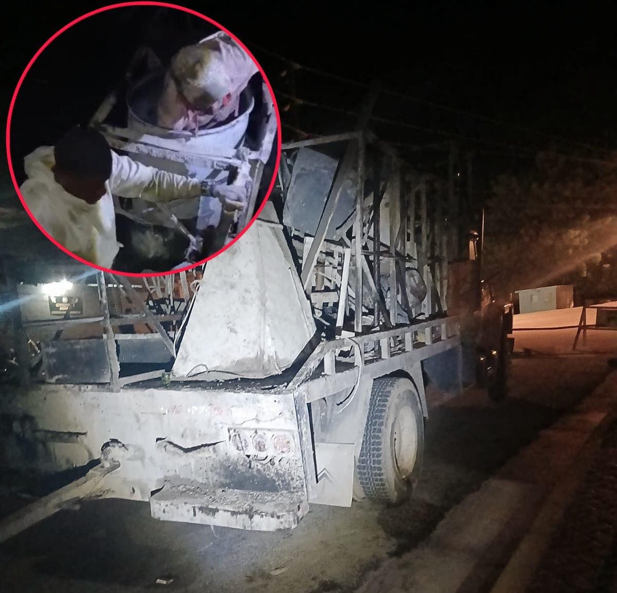 ¡Ocultos en una mezcladora de cemento! Ejército captura haitianos indocumentados