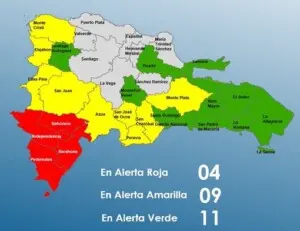 Melissa se aleja, pero mantiene bajo alerta a 23 provincias y al Distrito Nacional