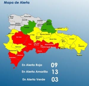 El COE mantiene provincias en alerta por riesgo de inundaciones