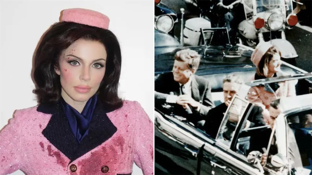 Julia Fox genera polémica con su disfraz de Jackie Kennedy en Halloween