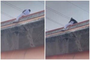 Hombre intenta lanzarse de elevado en la Kennedy con Churchill; la Policía logra impedirlo