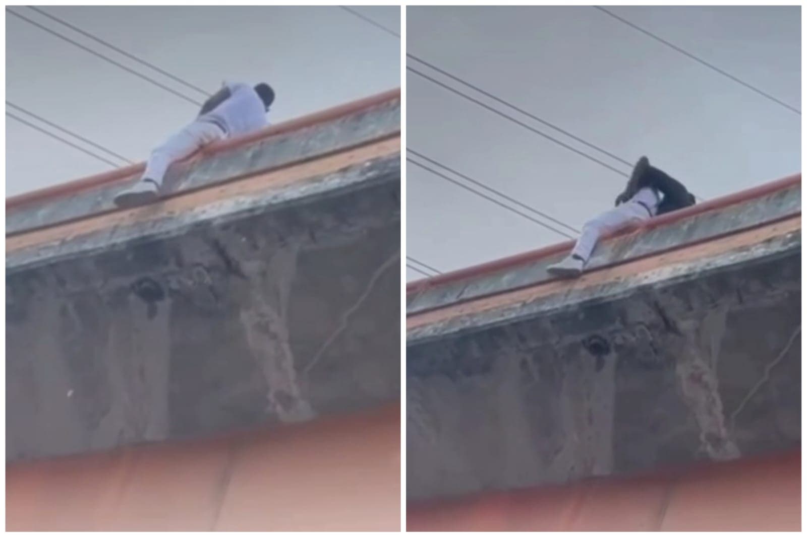 Hombre intenta lanzarse de elevado en la Kennedy con Churchill; la Policía logra impedirlo