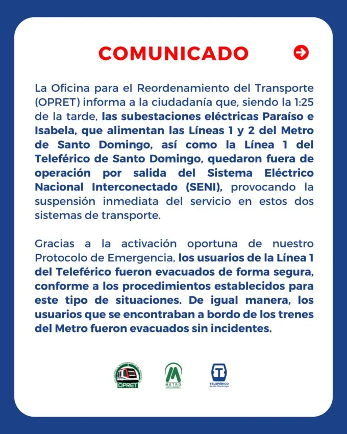 Apagón general: Lo que se sabe sobre el restablecimiento del Metro y Teleférico