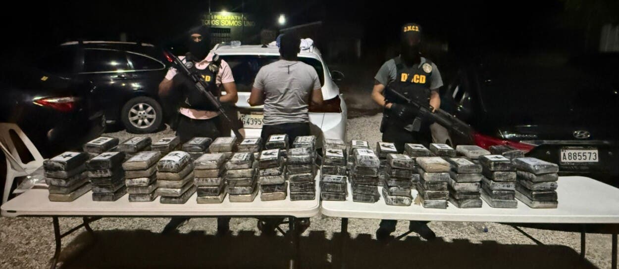 154 kilos cocaína en Azua