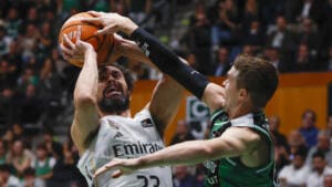 Real Madrid derrota 80-75 a Joventut en un intenso duelo en Badalona