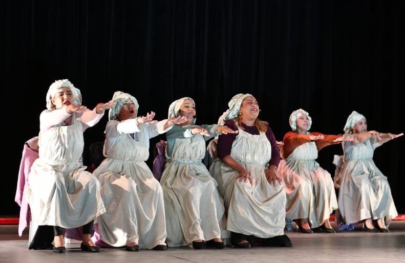 Una de las escenas de la obra presentada en Bellas Artes.
