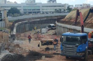 Las características únicas del nuevo túnel vial bajo la Plaza de la Bandera, una obra clave para el tráfico del Gran Santo Domingo