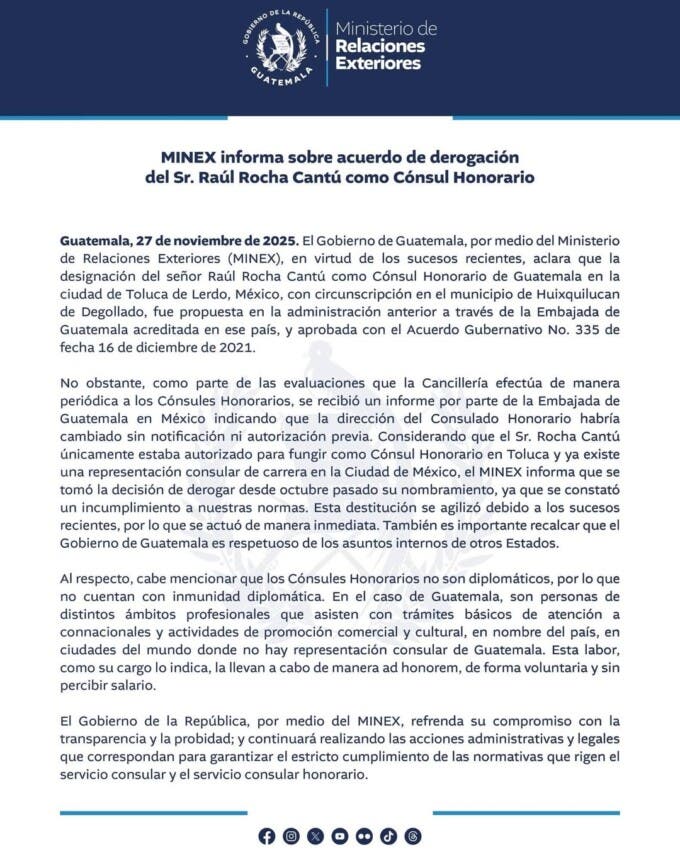 Raúl Rocha, dueño de Miss Universo, destituido como cónsul honorario en Guatemala tras investigaciones