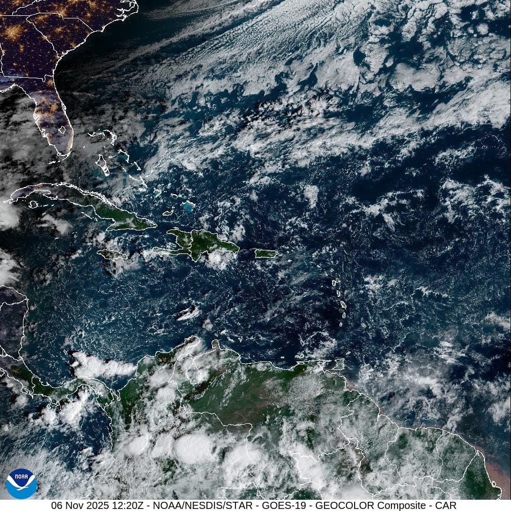 Lluvias intermitentes y nubosidad en toda la República Dominicana