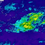 INDOMET reporta fuertes aguaceros sobre gran parte del país