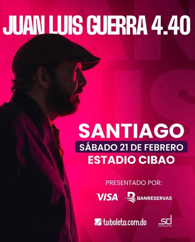 ¡Prepárate Santiago! Juan Luis Guerra se presentará en el Estadio Cibao el 21 de febrero