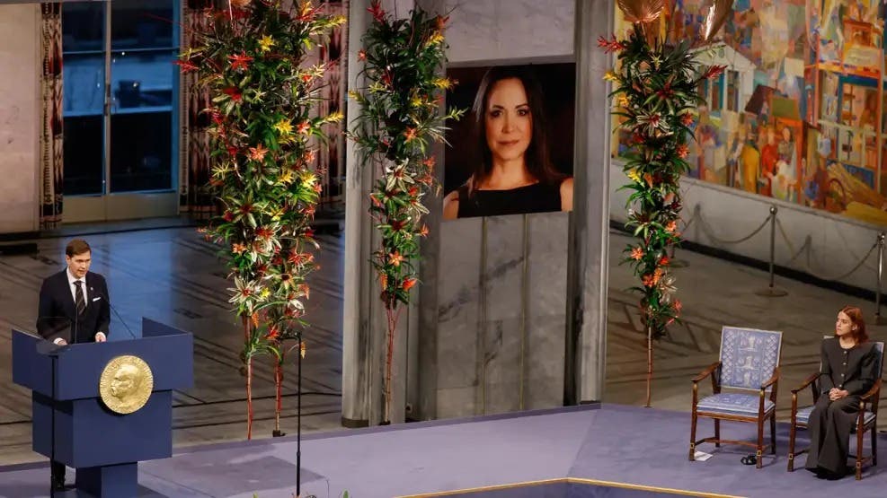 María Corina Machado es recibida por los reyes y el príncipe heredero de Noruega