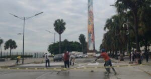 Intrant baja pendiente del badén a 7% para eliminar daños y tapones en la George Washington