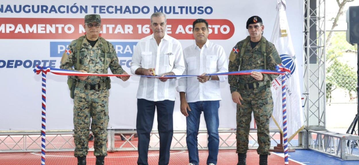 Abinader y Kelvin Elevan deporte militar