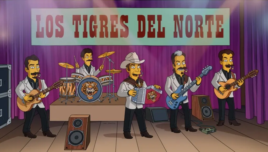 Los Tigres del Norte se unen a 'Los Simpsons' con un corrido original este domingo