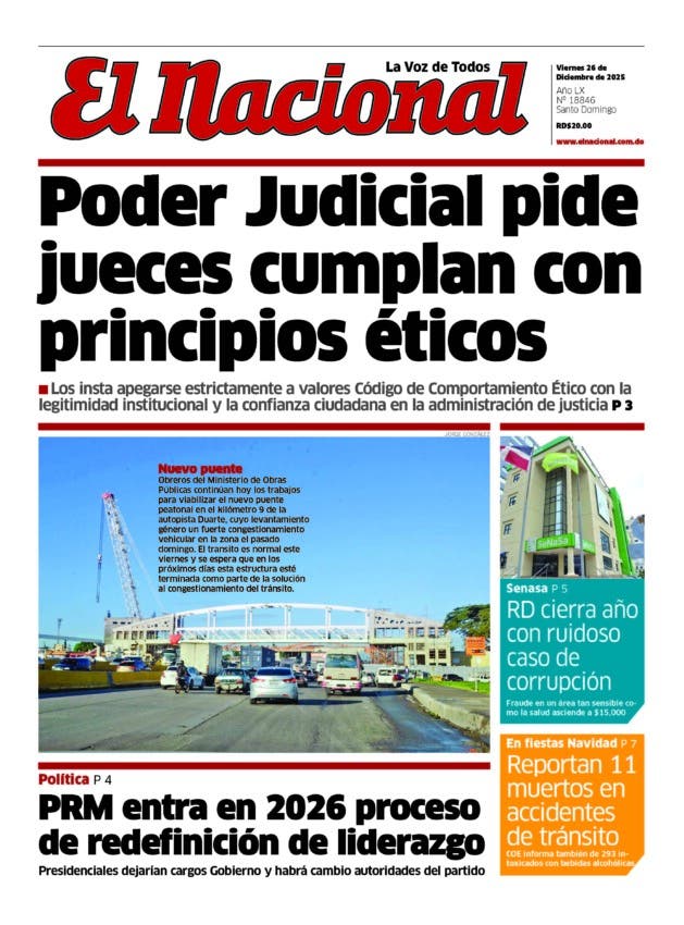 Impreso viernes 26 de diciembre 2025