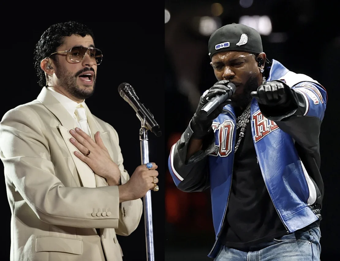 Kendrick Lamar y Bad Bunny buscan inscribir sus nombres en los récords de los Grammy