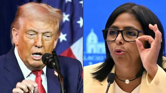 Trump y Delcy Rodríguez conversan por teléfono sobre el futuro de Venezuela