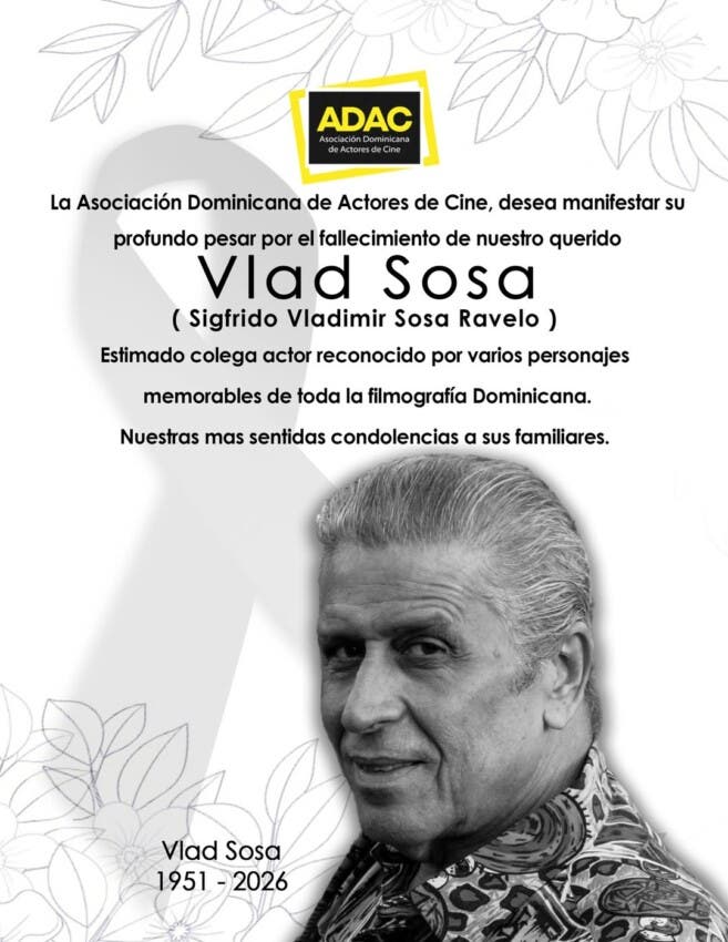 Muere Vlad Sosa, reconocido actor dominicano