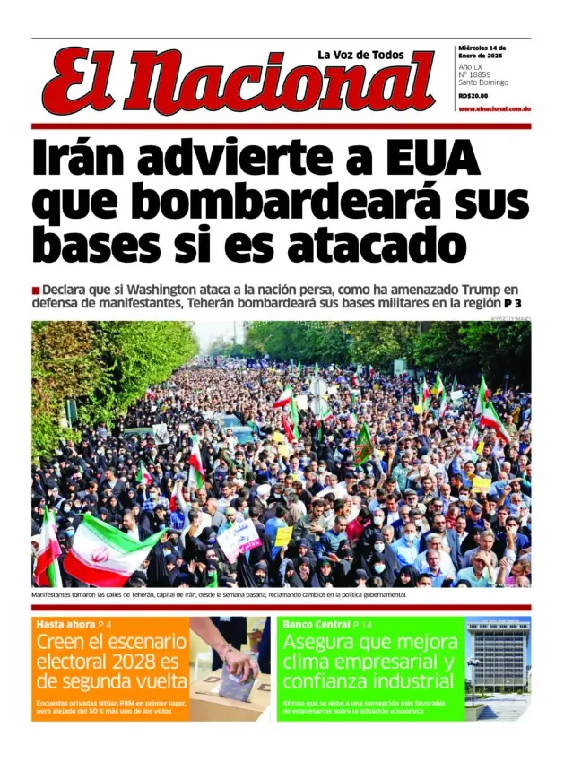 Impreso miércoles 14 de enero 2026