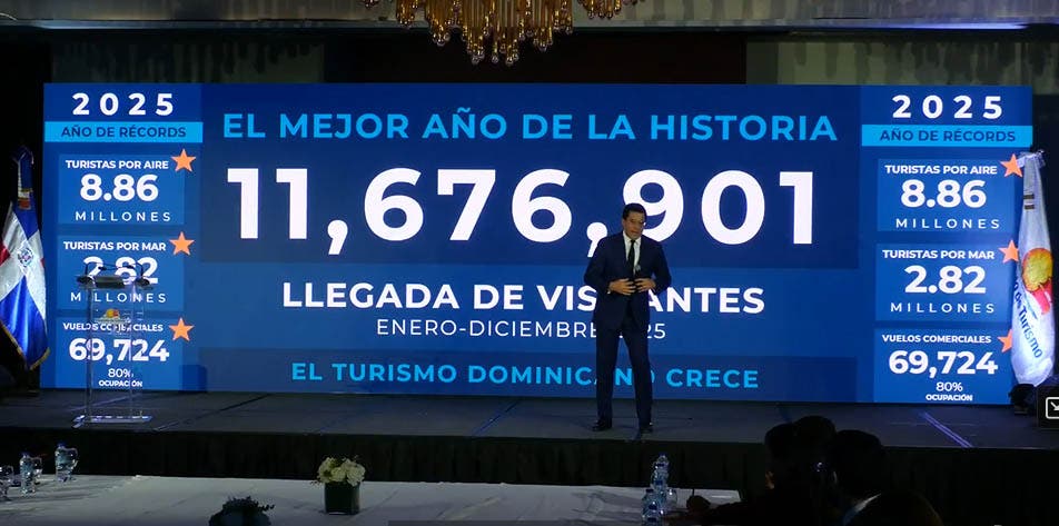 República Dominicana rompe récord con más de 11,6 millones de visitantes en 2025