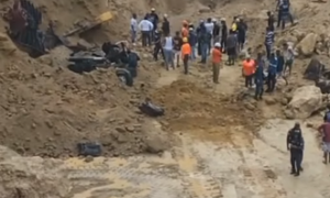 Hombre muere tras quedar sepultado en derrumbe en mina de San Cristóbal