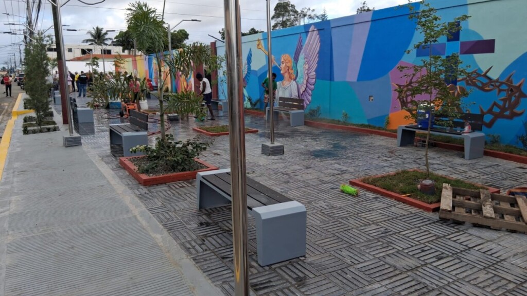 La Alcaldía de Villa La Mata inauguró un bulevar en el Batey de Soto.-Foto Ramón Salcedo Soto