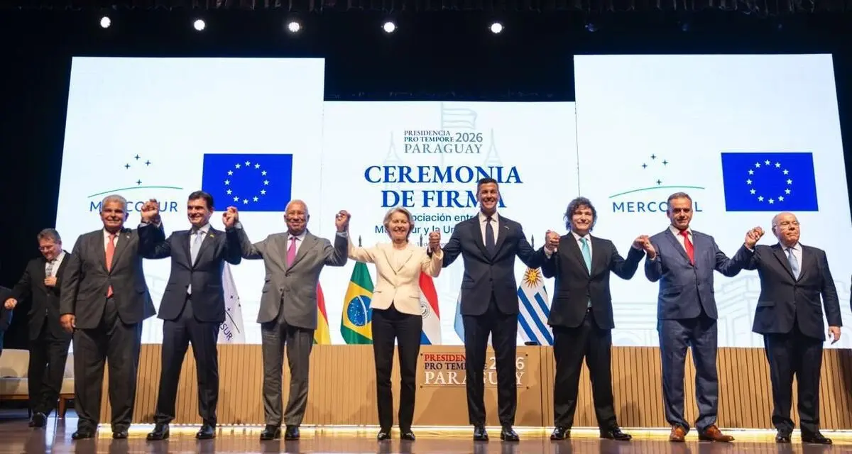 Histórico tratado entre la Unión Europea y Mercosur en medio de tensiones globales