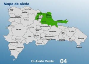 COE emite alerta verde para cuatro provincias por lluvias y tronadas esta tarde