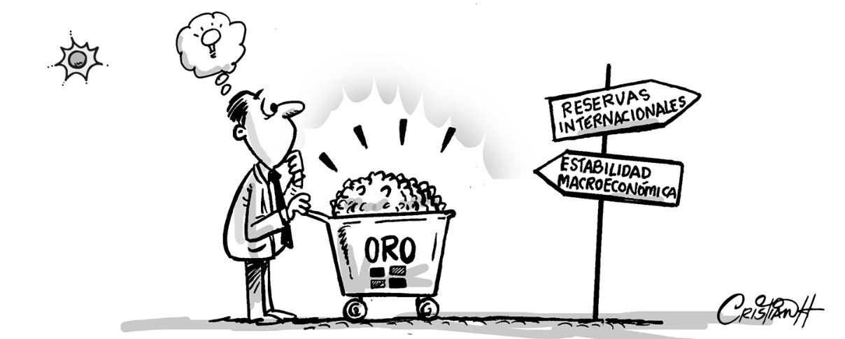 Reservas en oro