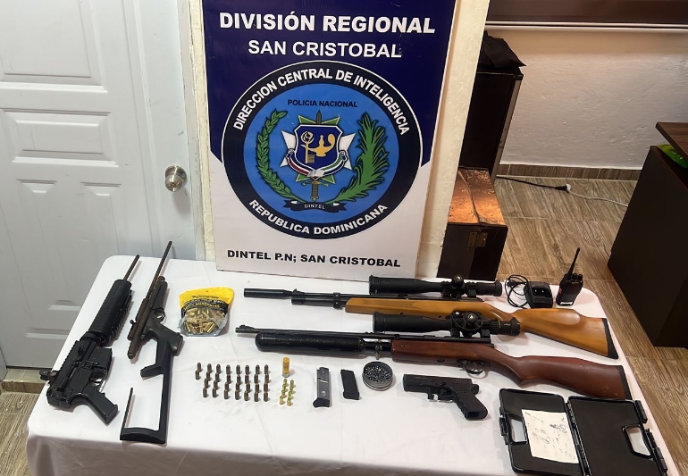 Desmantelan armería ilegal en San Cristóbal, detenido ‘Lindo’