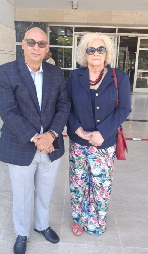 Nelson Pimentel e Ivón Arias, ambientalistas que rechazan la mutiliación del Parque Nacional Jaragua